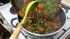 how to cook efo riro with shoko leaf